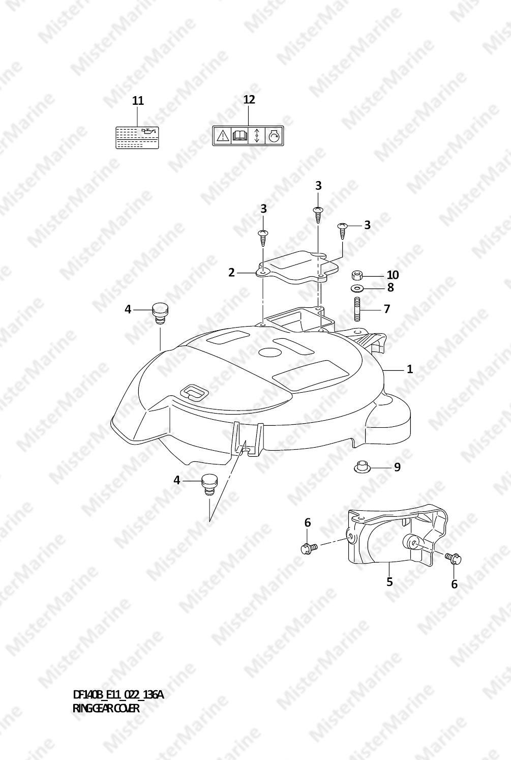 FIG.136A (1-B-10) RING GEAR COVER