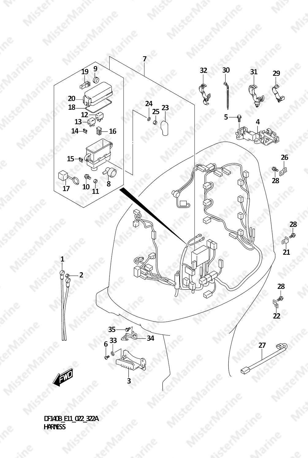 FIG.322A (1-D-7) HARNESS