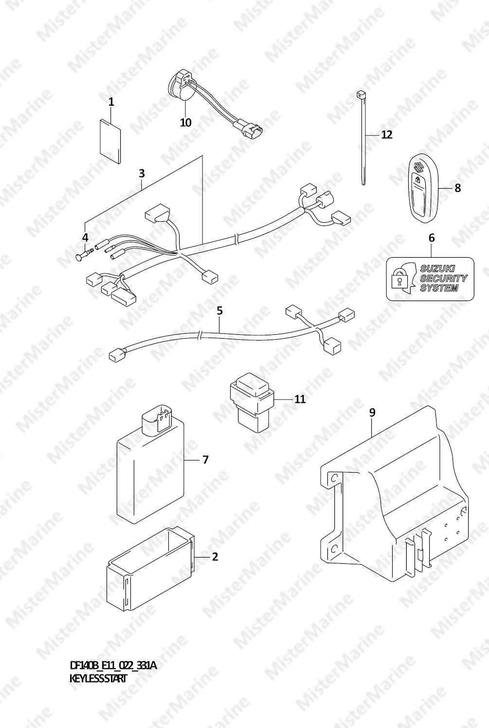FIG.331A (1-D-10) KEY LESS START