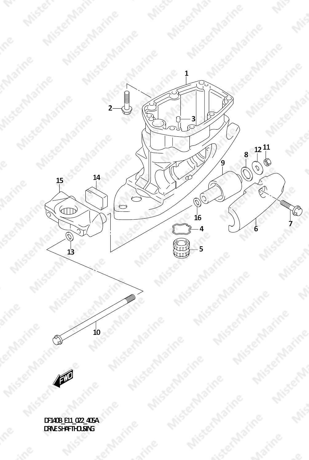 FIG.405A (1-E-3) DRIVE SHAFT HOUSING