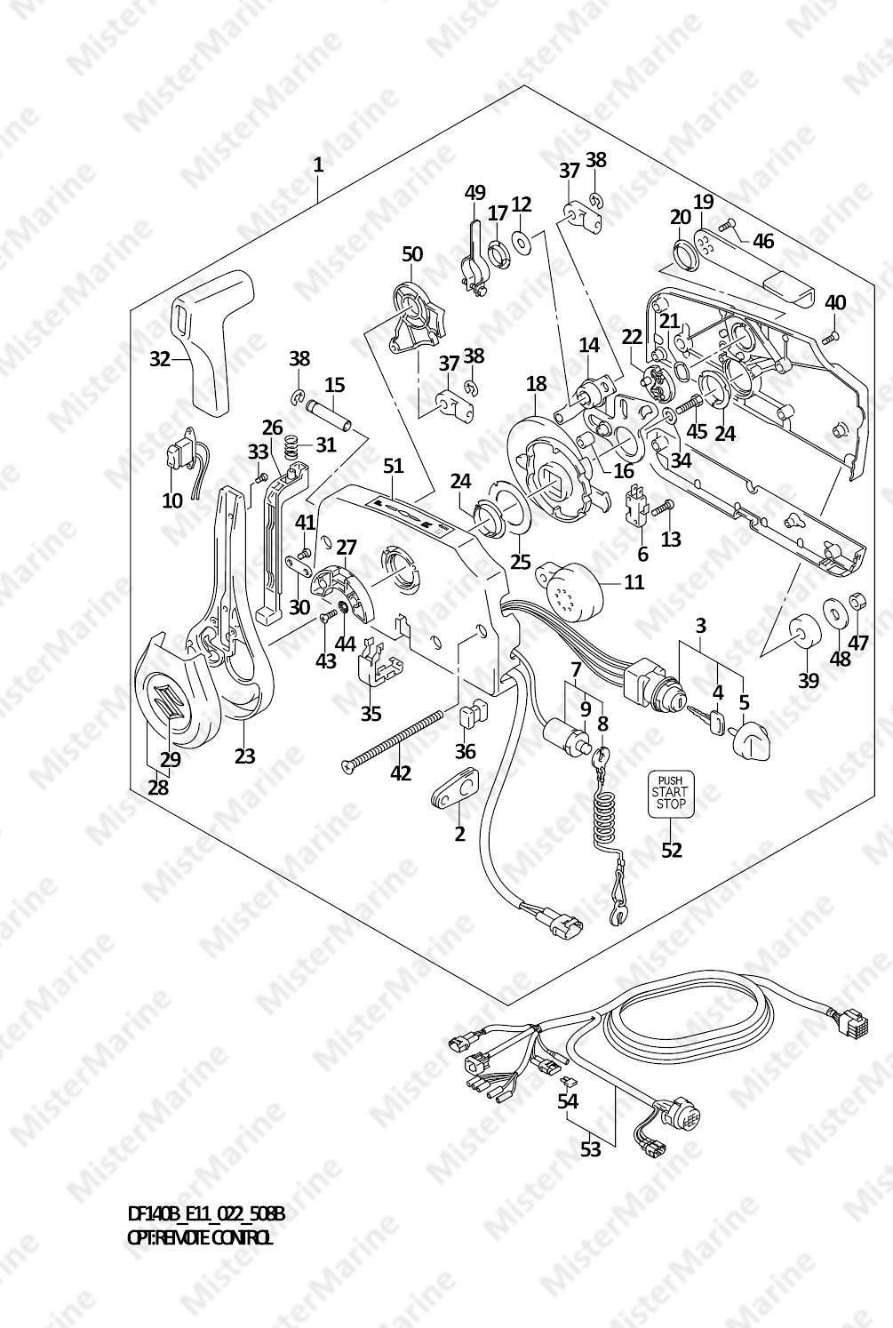 FIG.508B (1-F-6) OPT:REMOTE CONTROL (SEE NOTE 1)