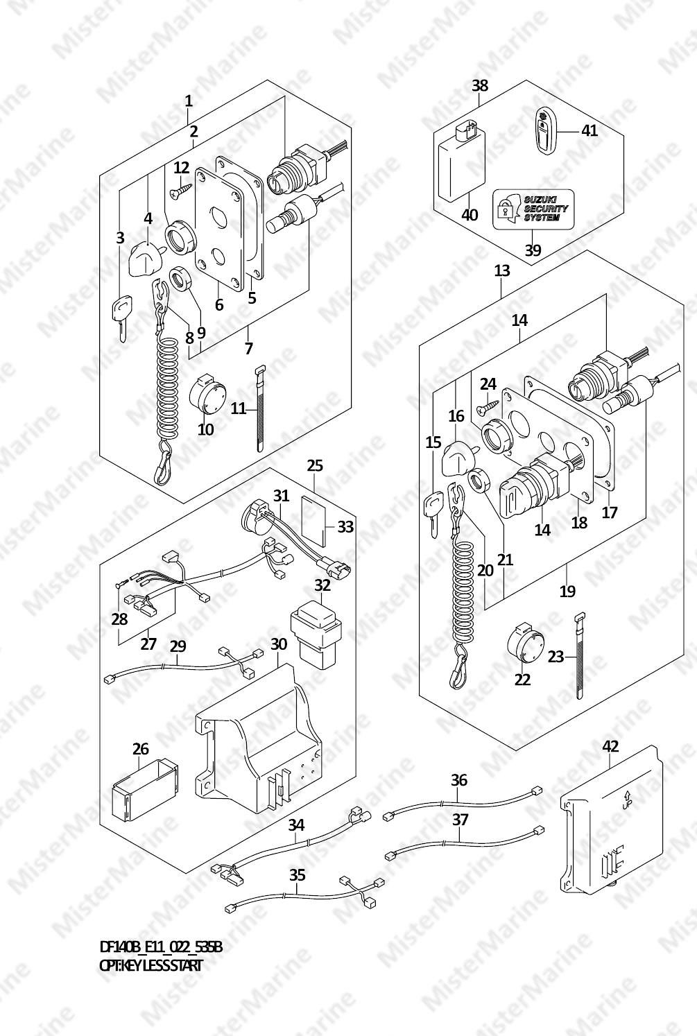 FIG.535B (1-F-16) OPT:KEY LESS START