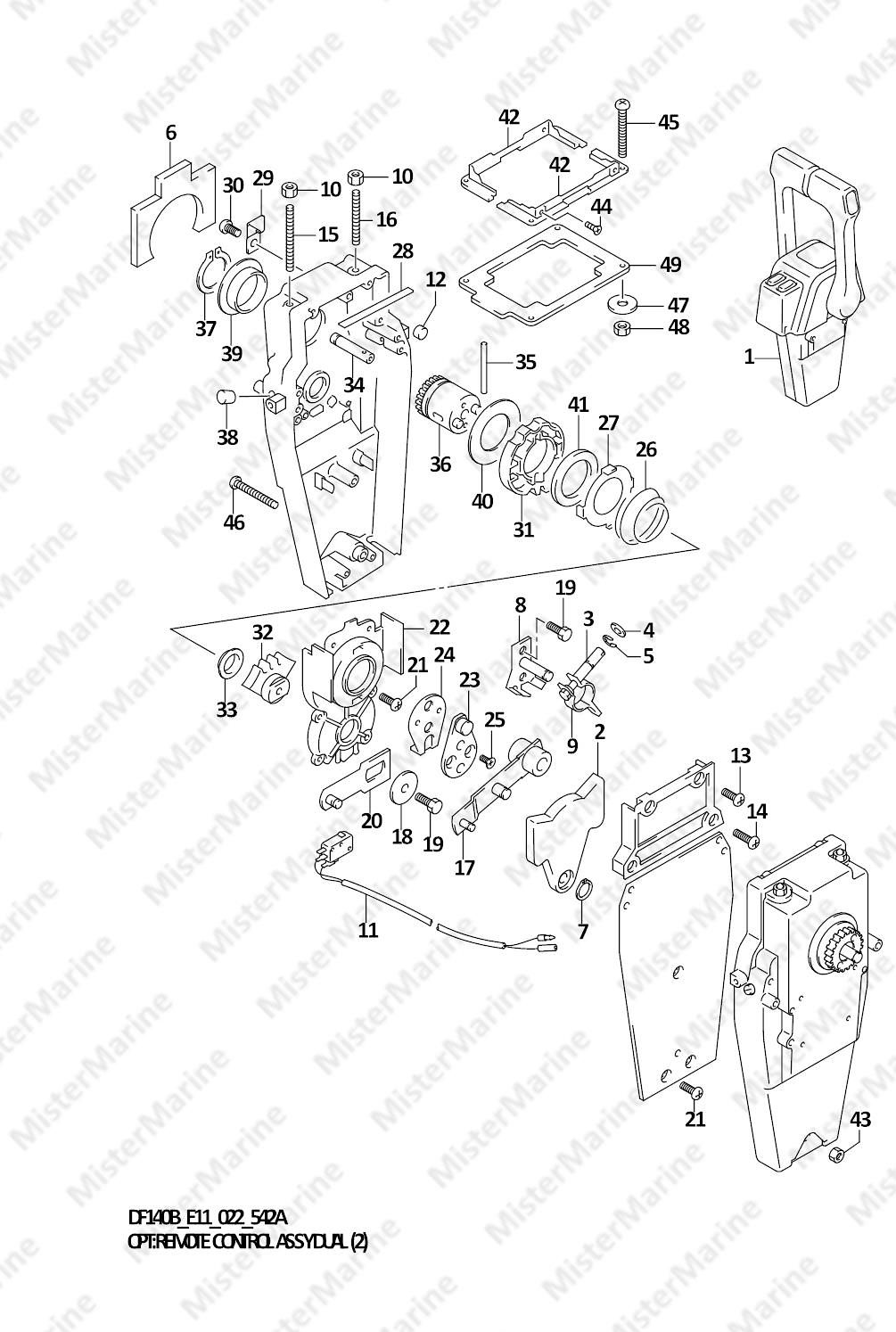 FIG.542A (1-G-4) OPT:REMOTE CONTROL ASSY DUAL (2)