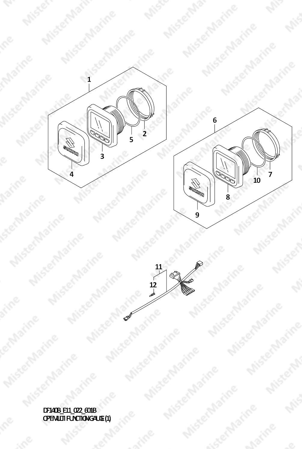 FIG.601B (1-G-10) OPT:MULTI FUNCTION GAUGE (1)
