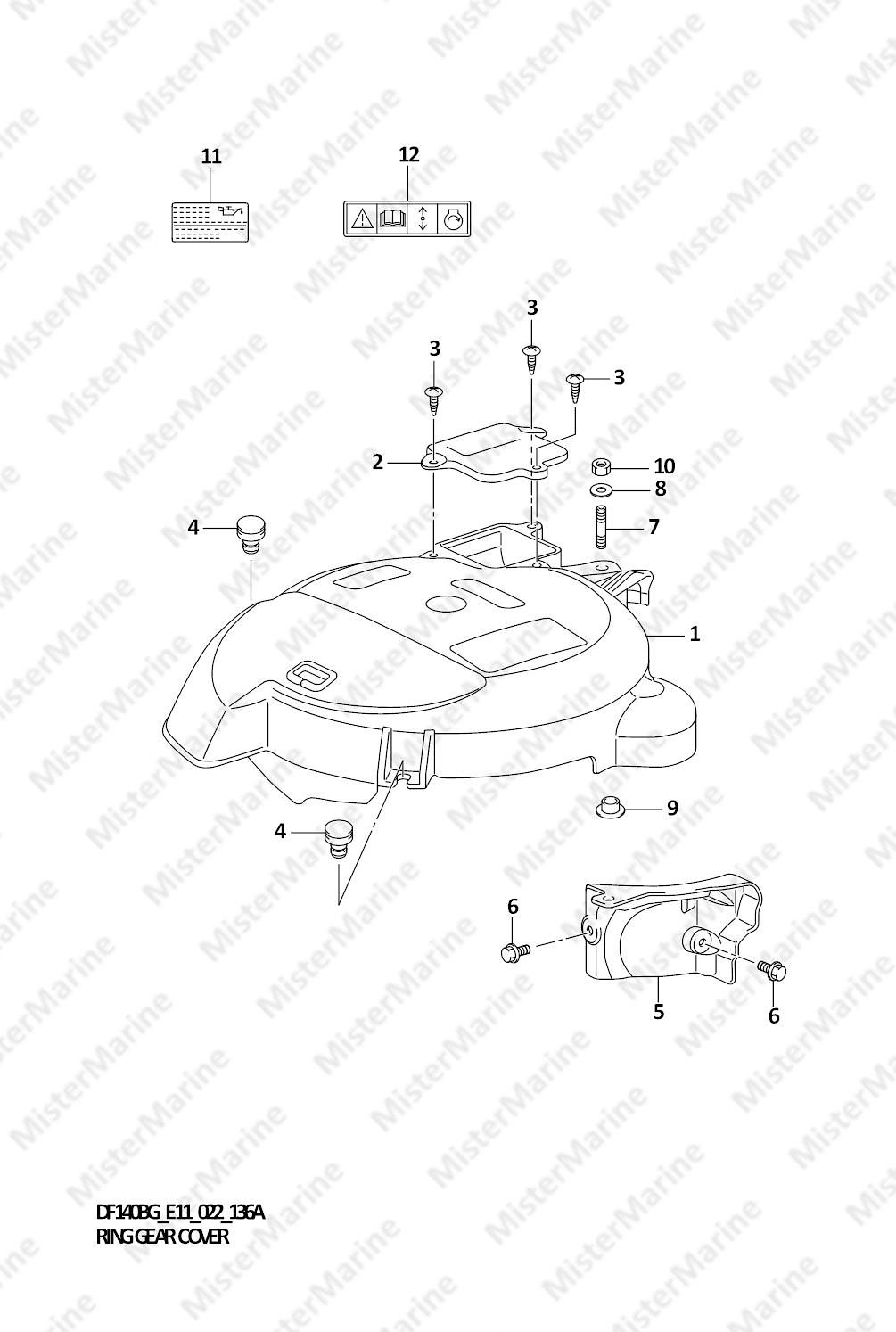 FIG.136A (1-B-10) RING GEAR COVER