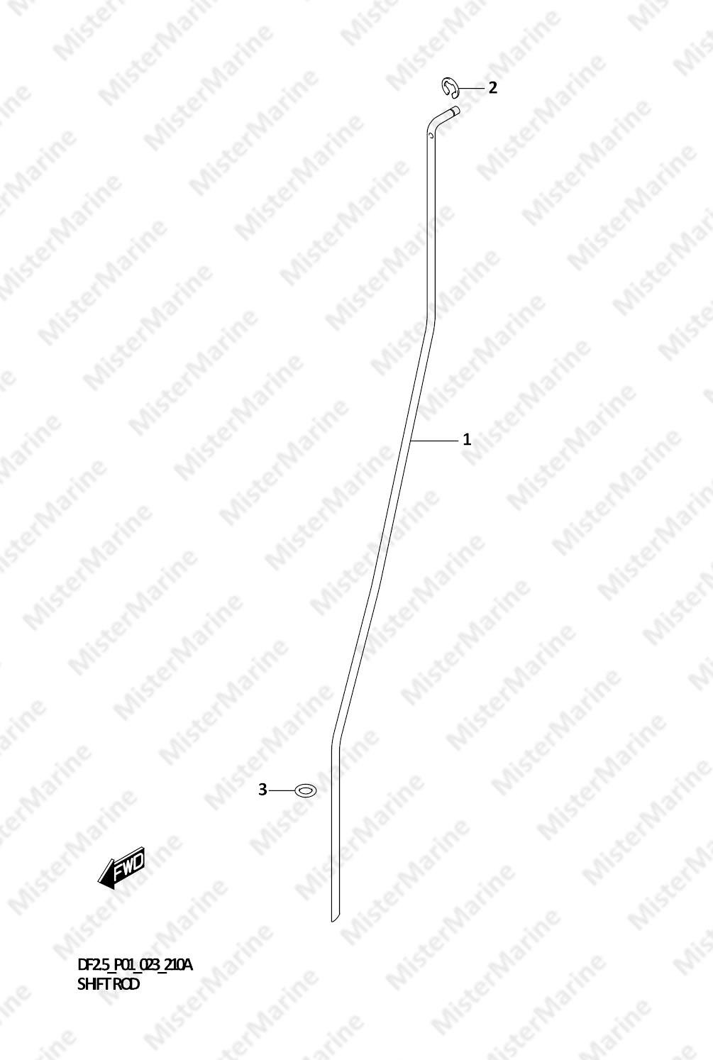FIG.210A (1-B-11) SHIFT ROD