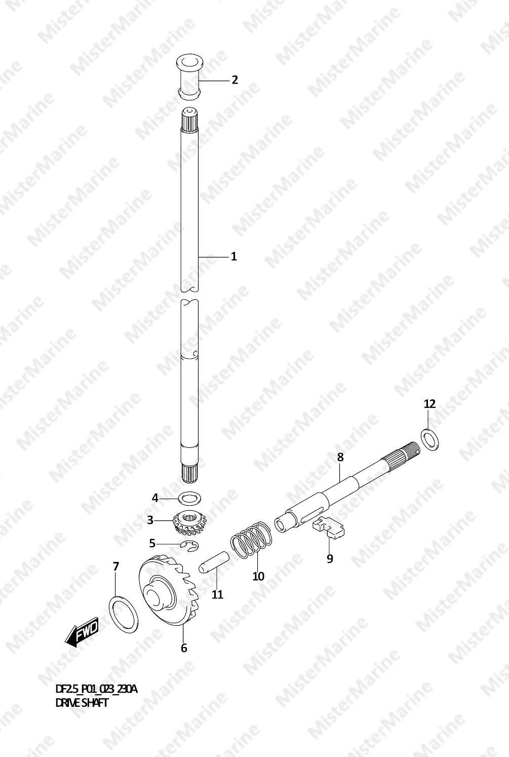 FIG.230A (1-B-12) DRIVE SHAFT