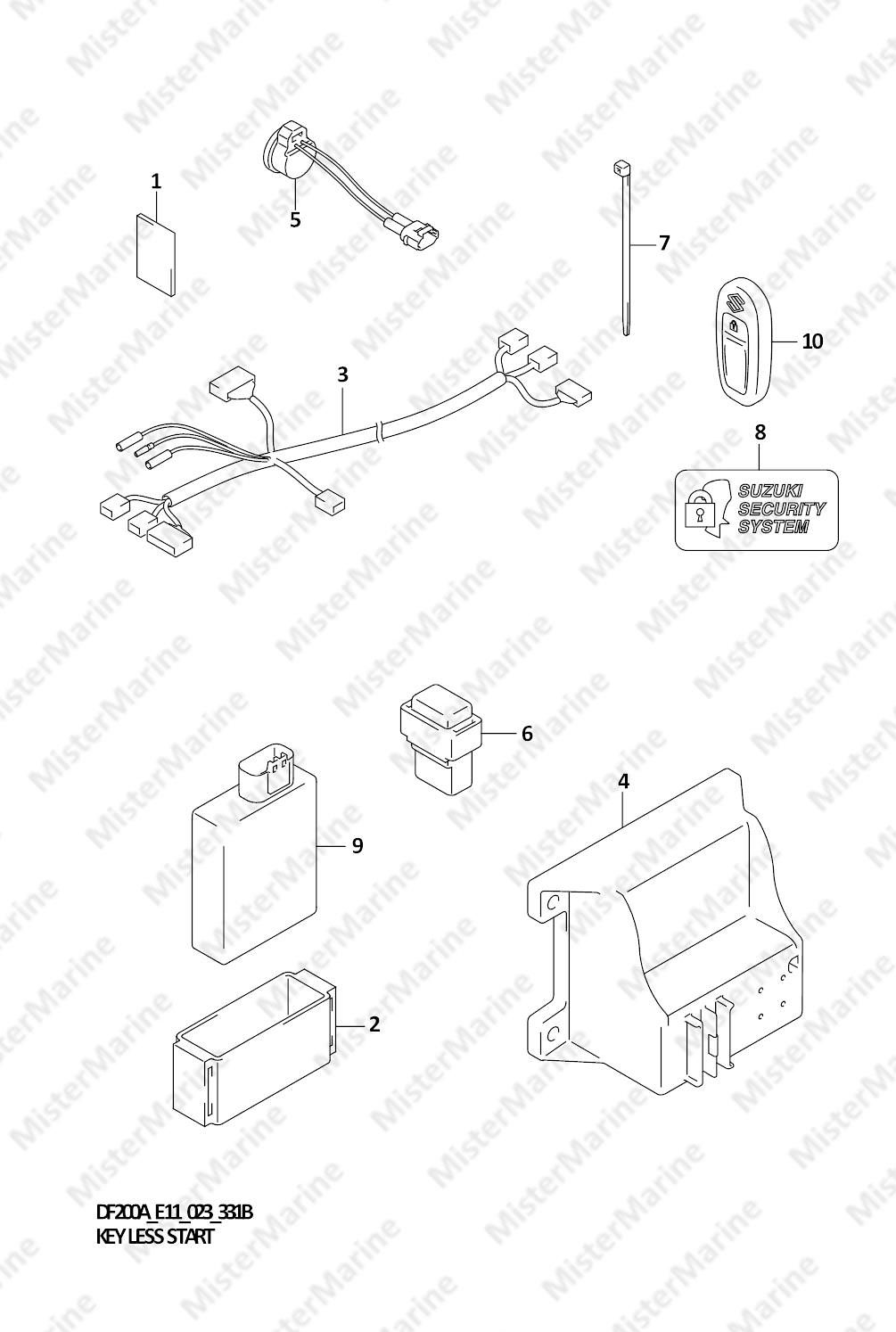 FIG.331B (1-G-14) KEY LESS START (SEE NOTE)