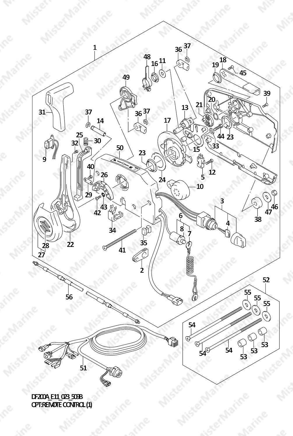 FIG.509B (1-L-5) OPT:REMOTE CONTROL (1) (SEE NOTE)