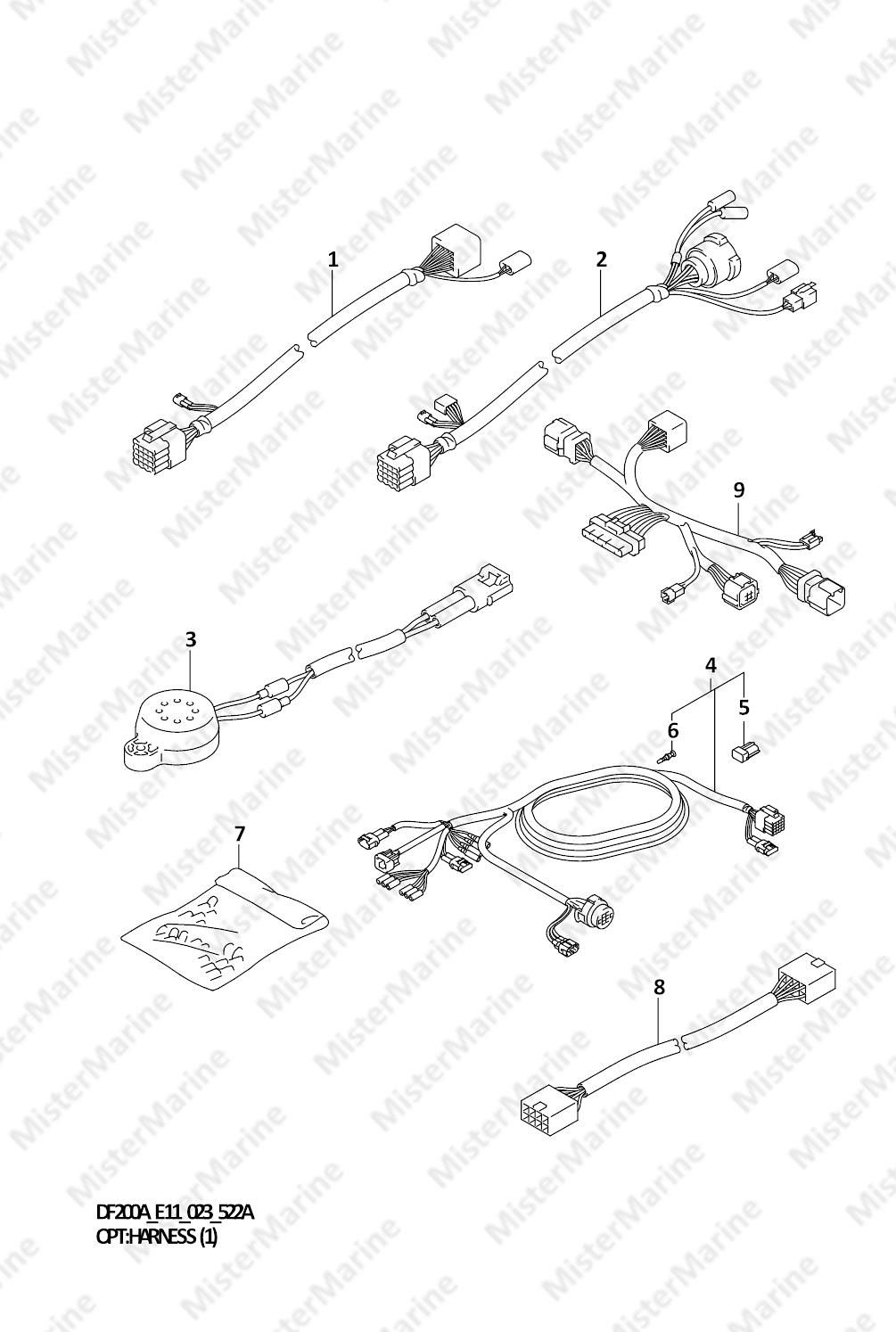FIG.522A (2-B-3) OPT:HARNESS (1) (023)