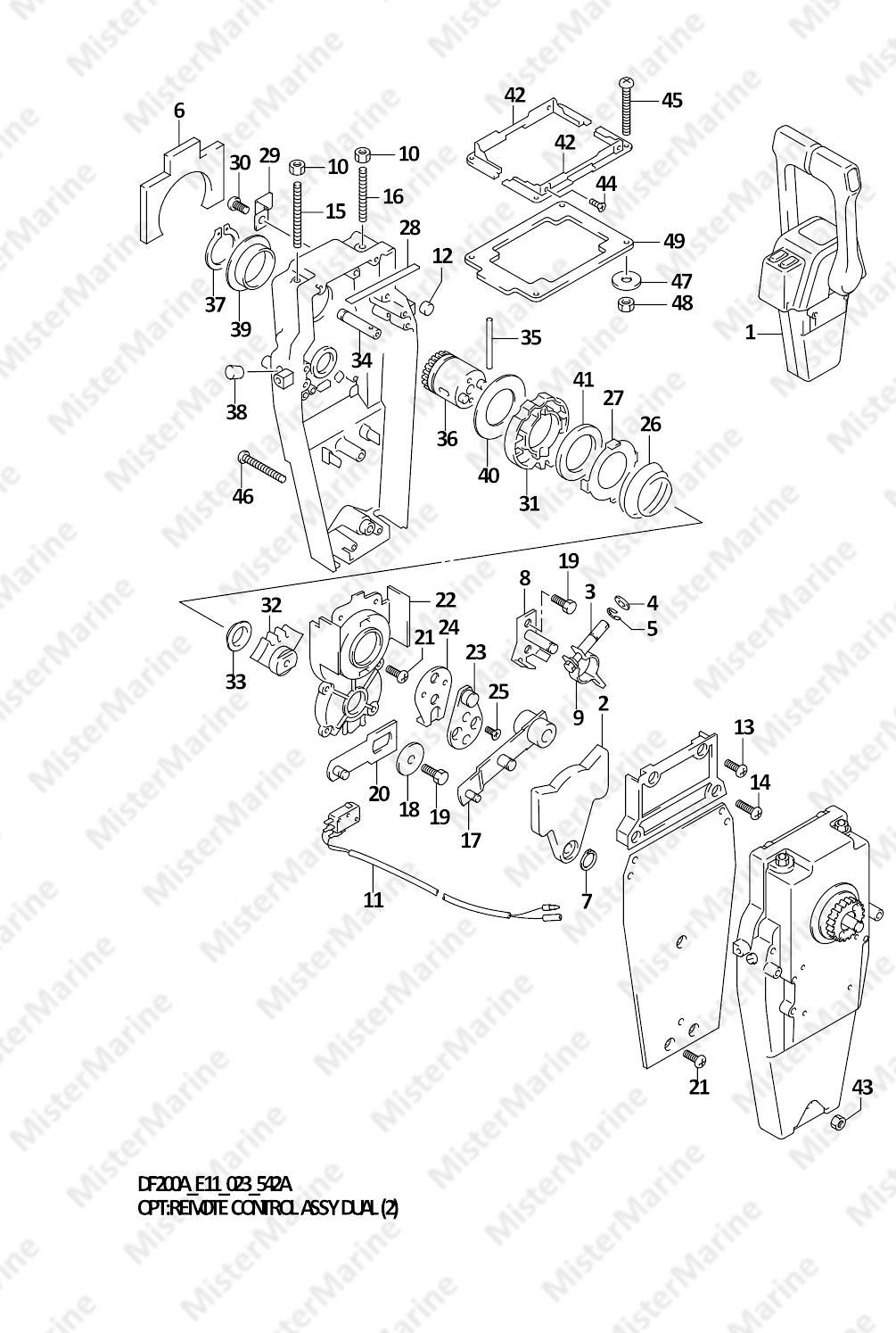 FIG.542A (2-C-4) OPT:REMOTE CONTROL ASSY DUAL (2)
