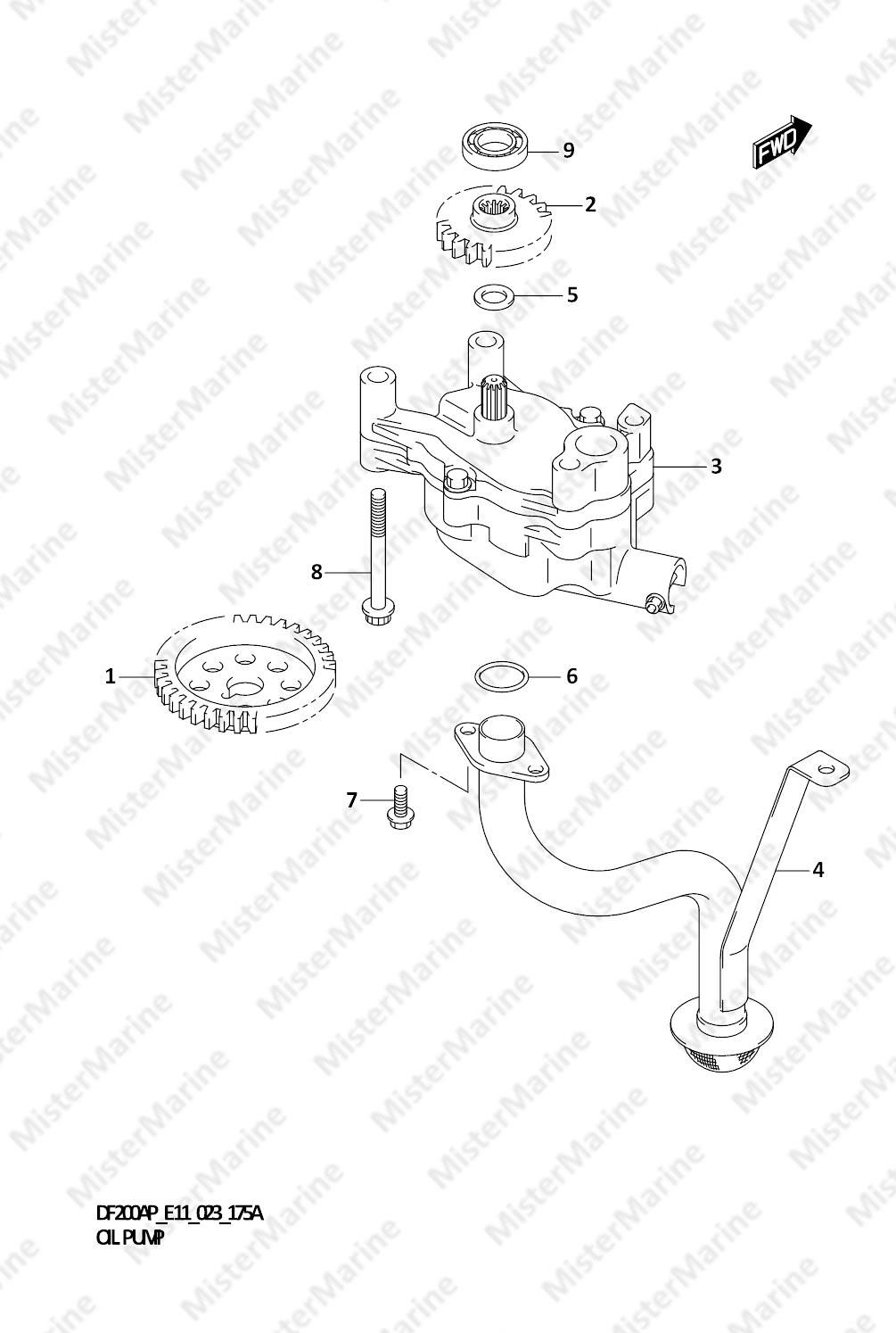 FIG.175A (1-D-2) OIL PUMP