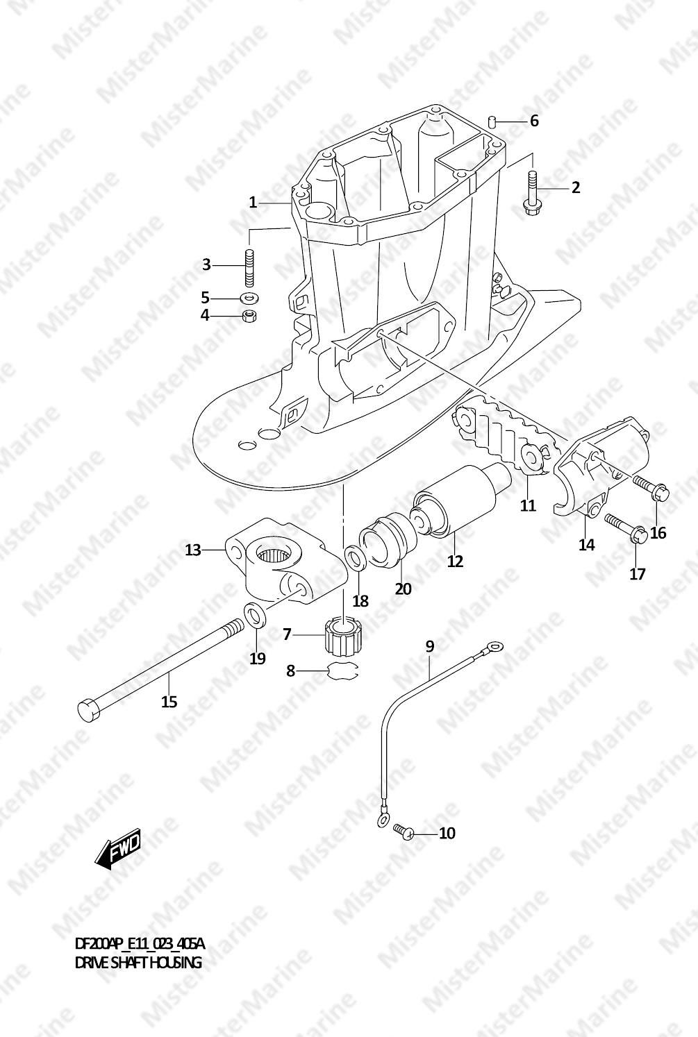 FIG.405A (1-E-12) DRIVE SHAFT HOUSING