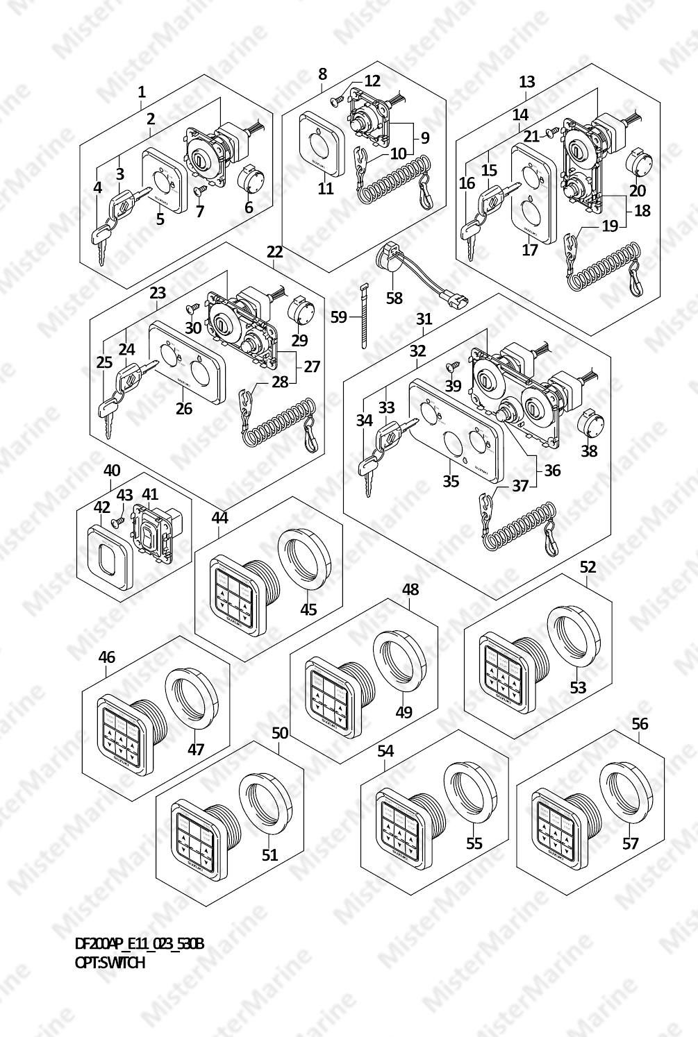 FIG.530B (1-G-14) OPT:SWITCH (022,023)