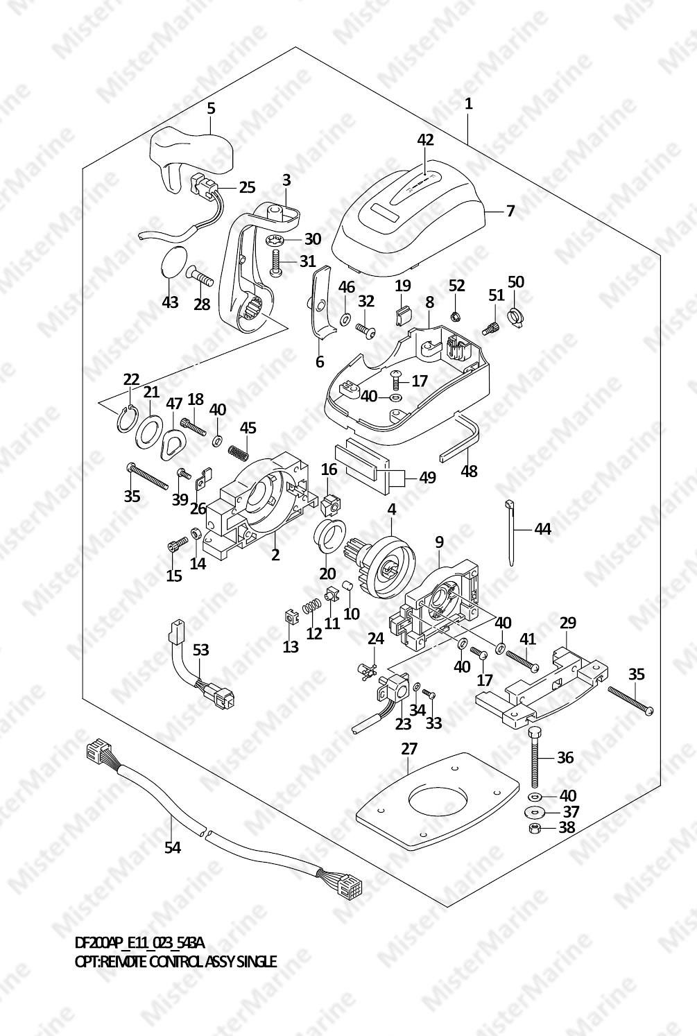 FIG.543A (1-H-11) OPT:REMOTE CONTROL ASSY SINGLE (020,021)