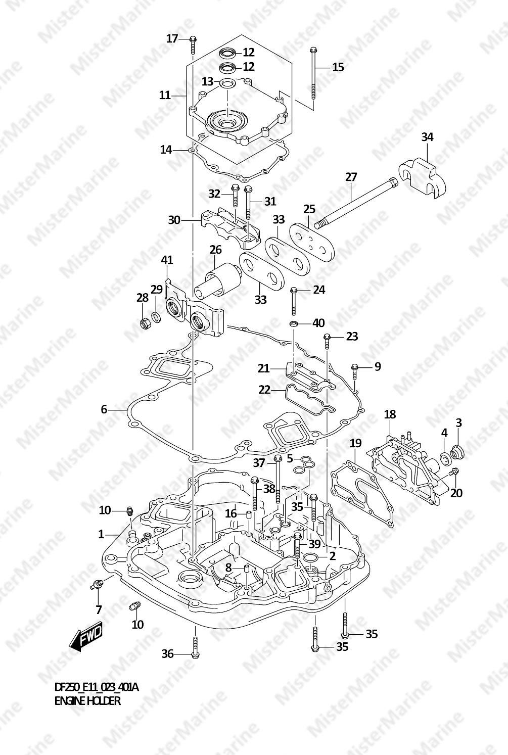 FIG.401A (1-L-10) ENGINE HOLDER (SEE NOTE)