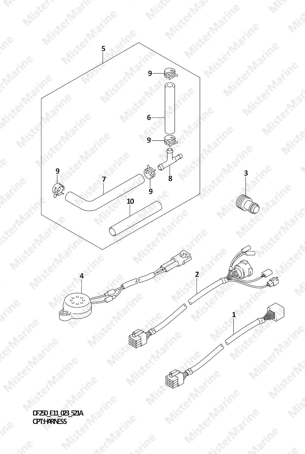 FIG.521A (2-G-6) OPT:HARNESS (020,021)