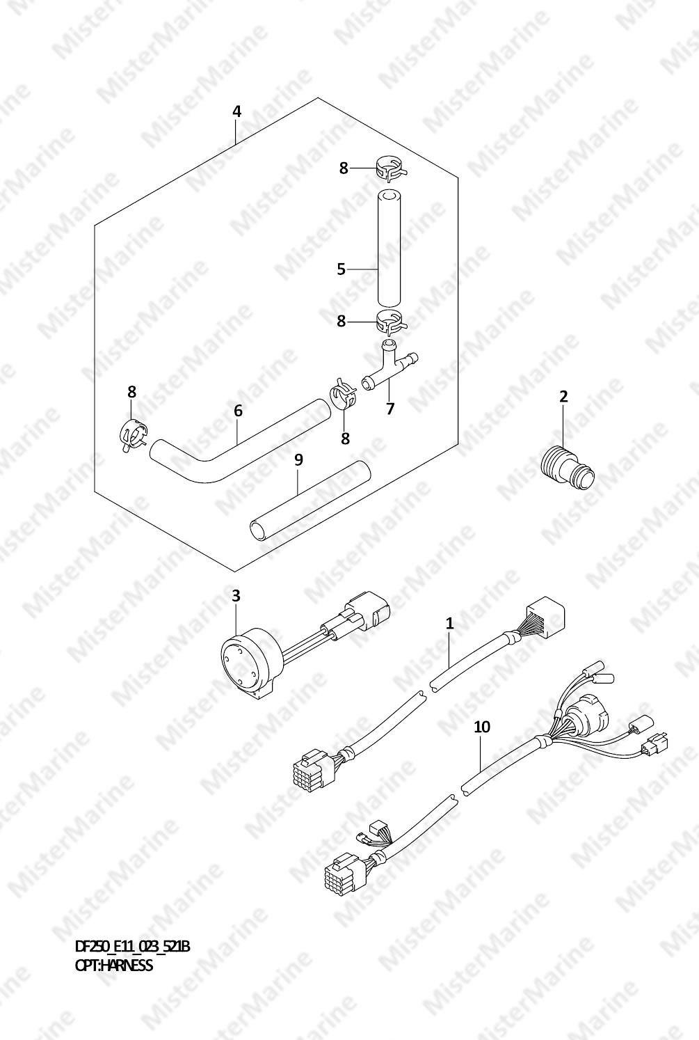 FIG.521B (2-G-7) OPT:HARNESS (022,023)