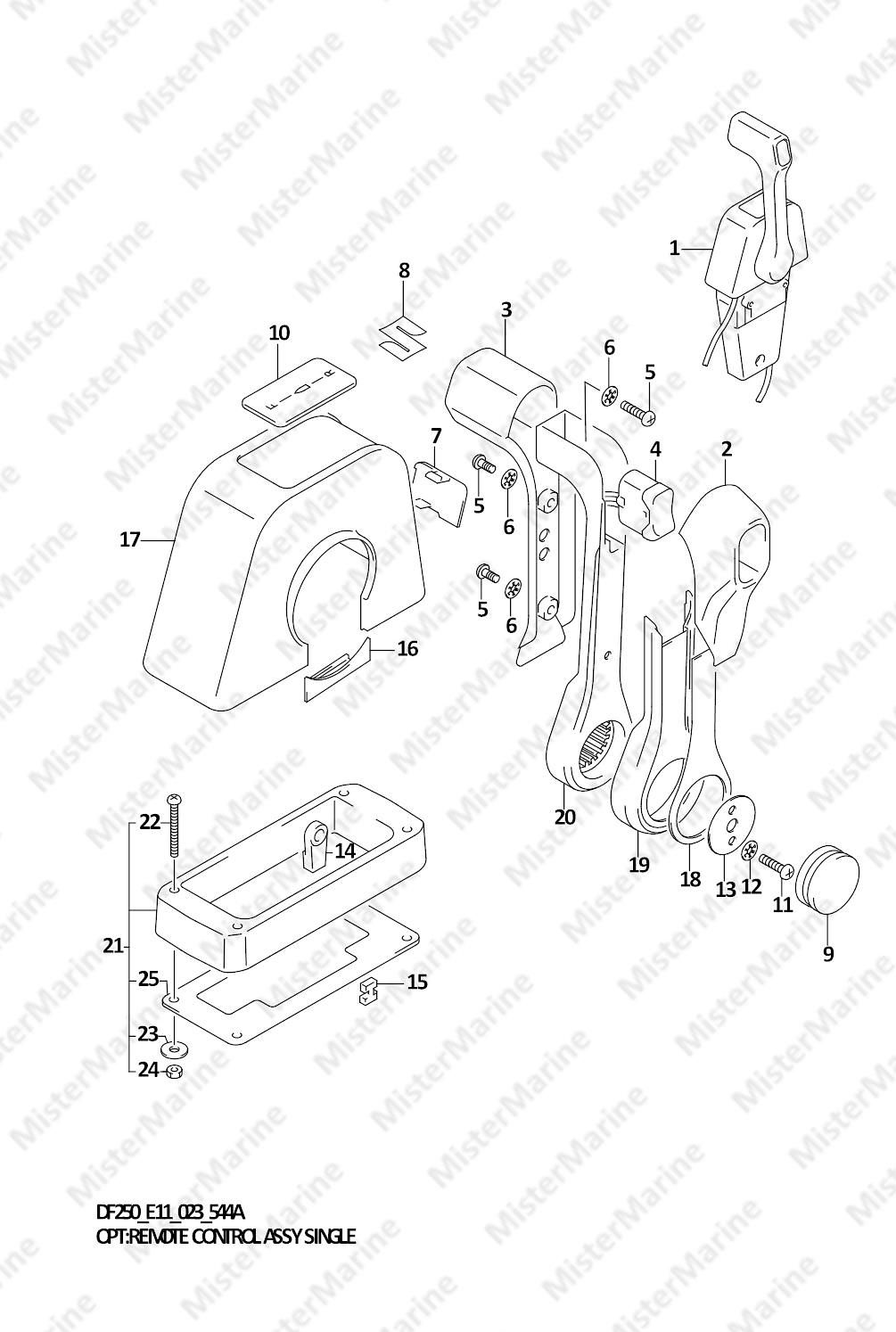 FIG.544A (2-H-5) OPT:REMOTE CONTROL ASSY SINGLE (1)