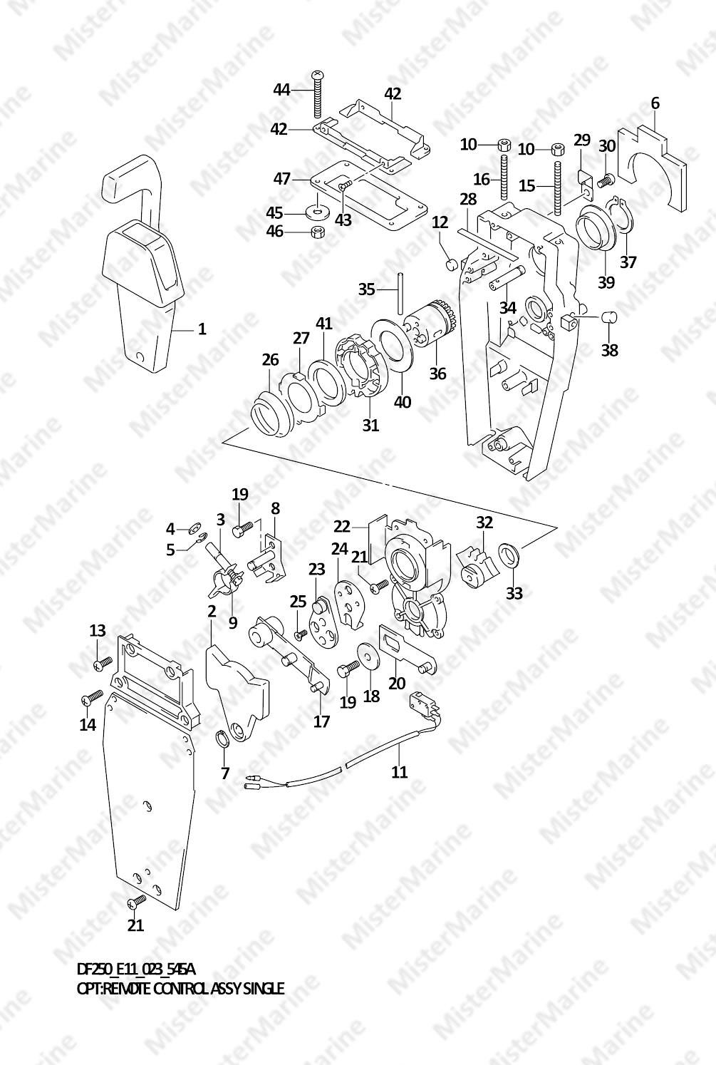 FIG.545A (2-H-6) OPT:REMOTE CONTROL ASSY SINGLE (2)
