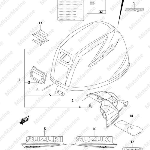 FIG.420C (1-I-7) ENGINE COVER (SEE NOTE)