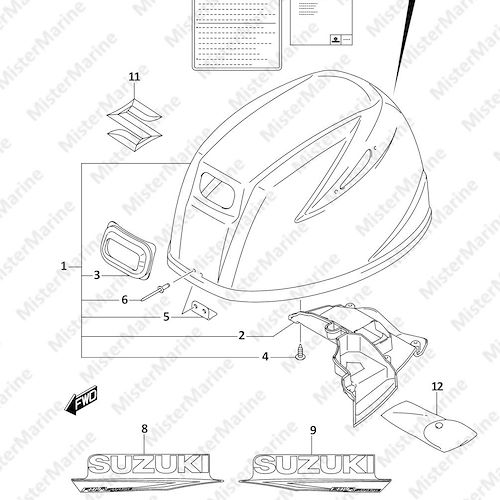 FIG.420J (1-I-13) ENGINE COVER (SEE NOTE)