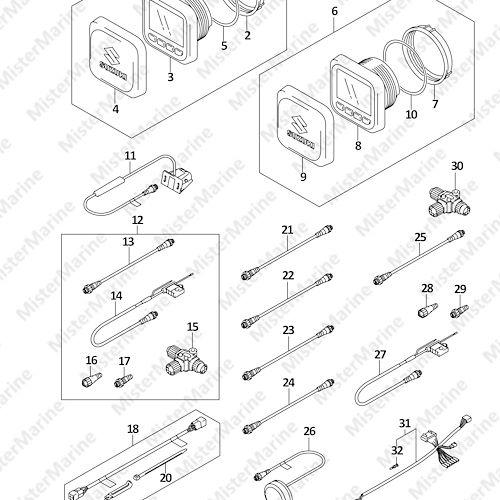FIG.600B (2-B-12) OPT:MULTI FUNCTION GAUGE (022,023)