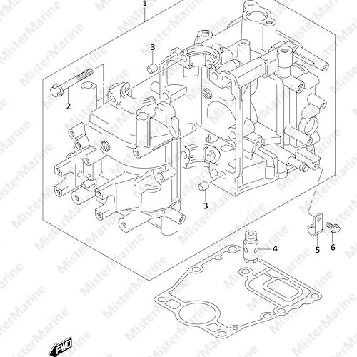 FIG.113A (1-B-3) CYLINDER BLOCK