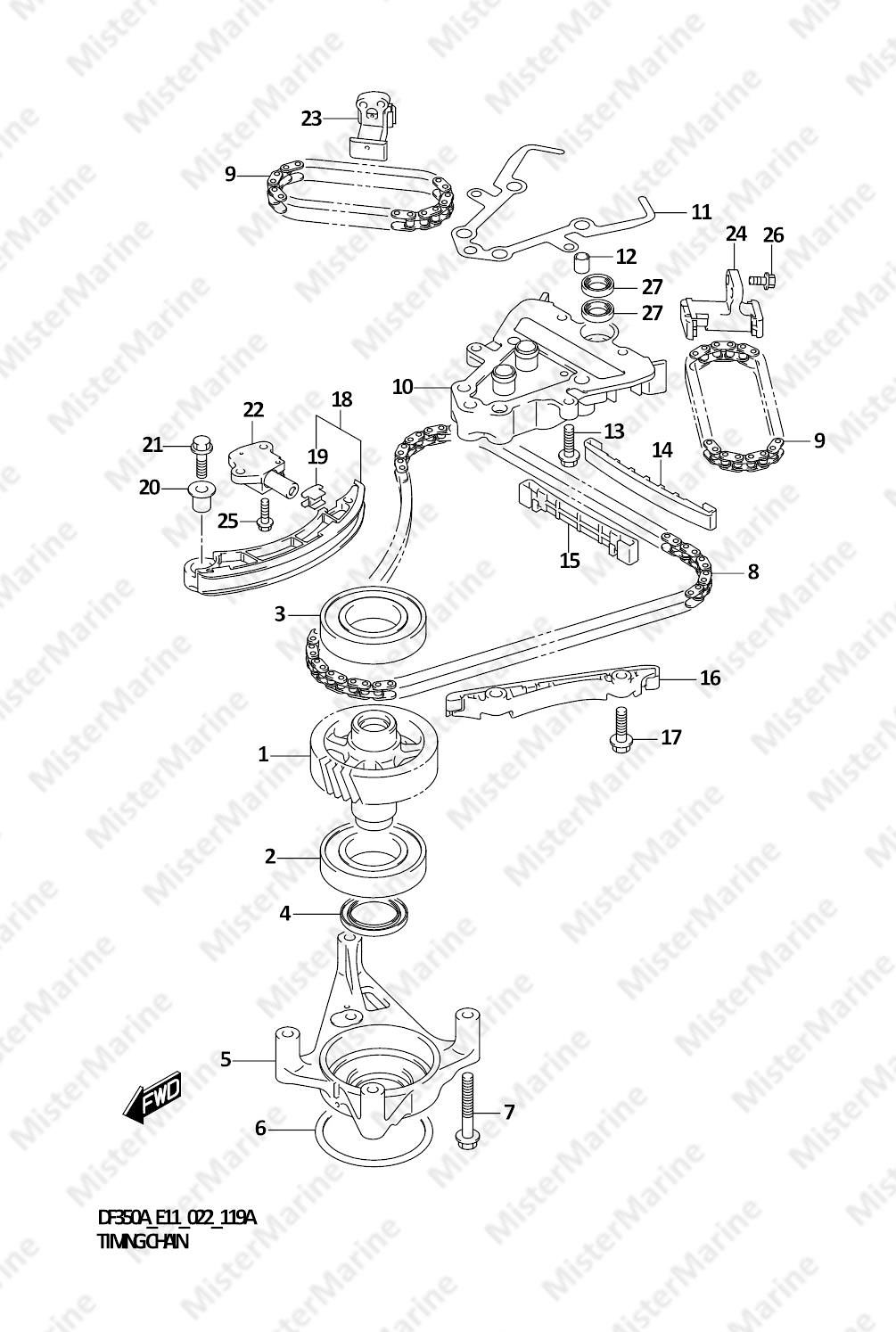 FIG.119A (1-B-10) TIMING CHAIN