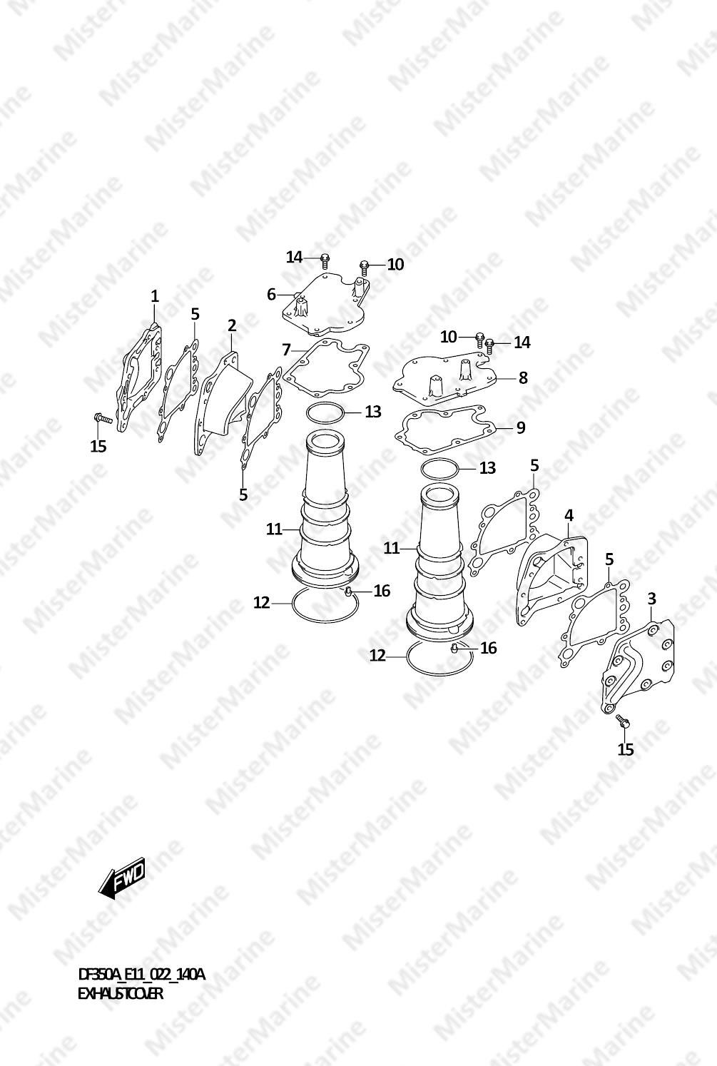 FIG.140A (1-C-6) EXHAUST COVER