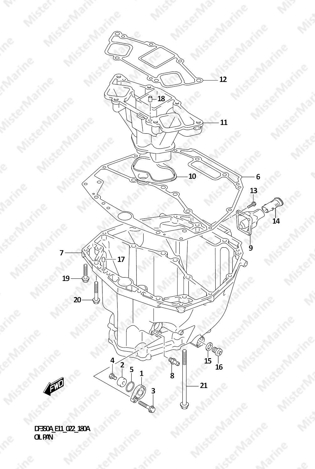 FIG.180A (1-D-9) OIL PAN