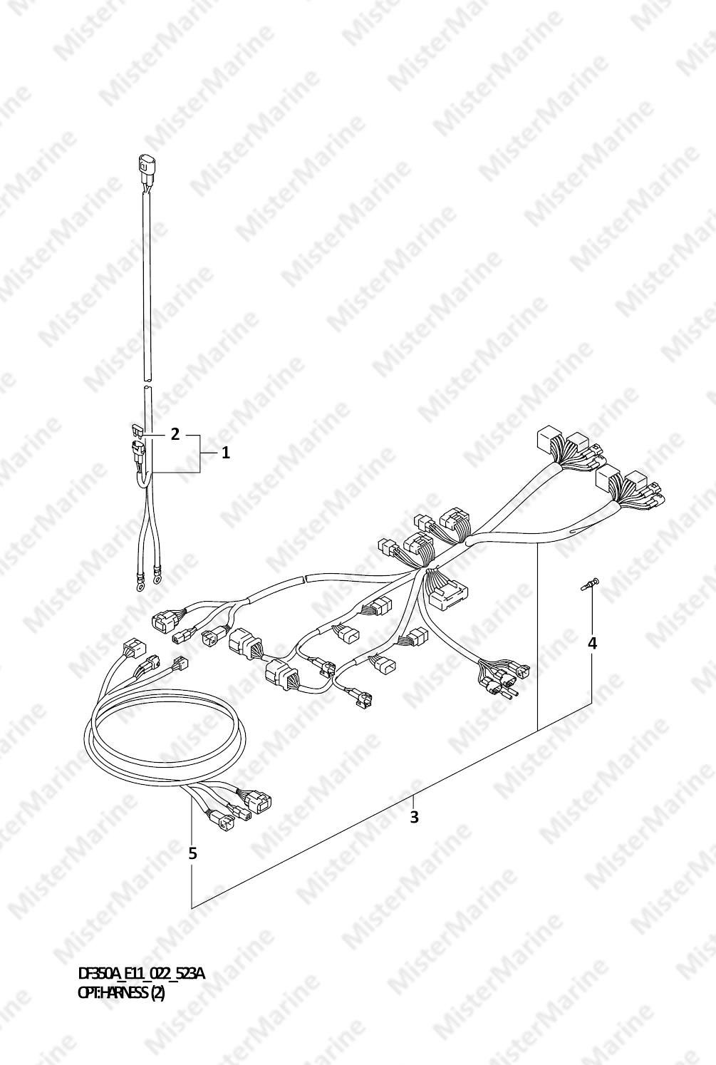 FIG.523A (1-I-16) OPT:HARNESS (2) (020,021)
