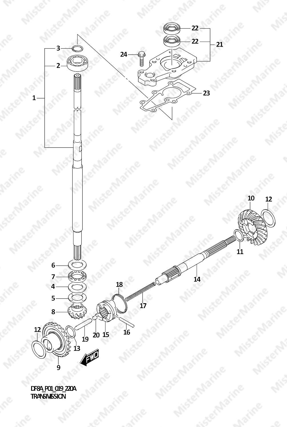 FIG.220A (1-C-13) TRANSMISSION