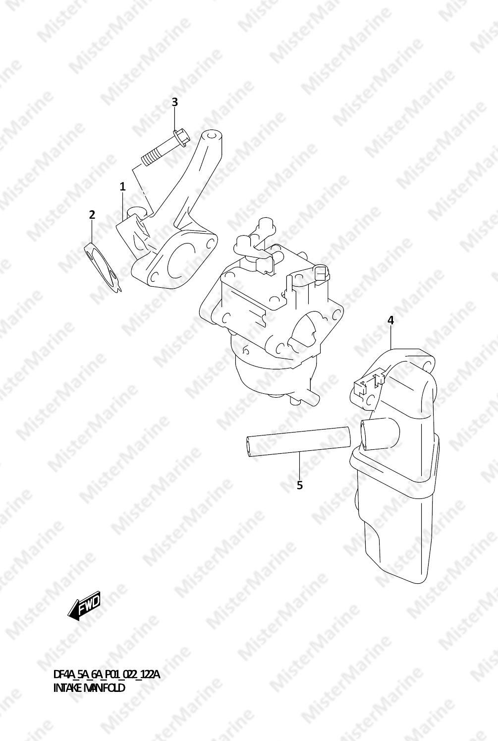 FIG.122A (1-B-5) INTAKE MANIFOLD