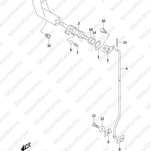 FIG.208A (1-B-14) CLUTCH LEVER