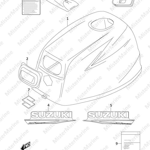 FIG.420F (1-D-5) ENGINE COVER (DF6A:(021,022))