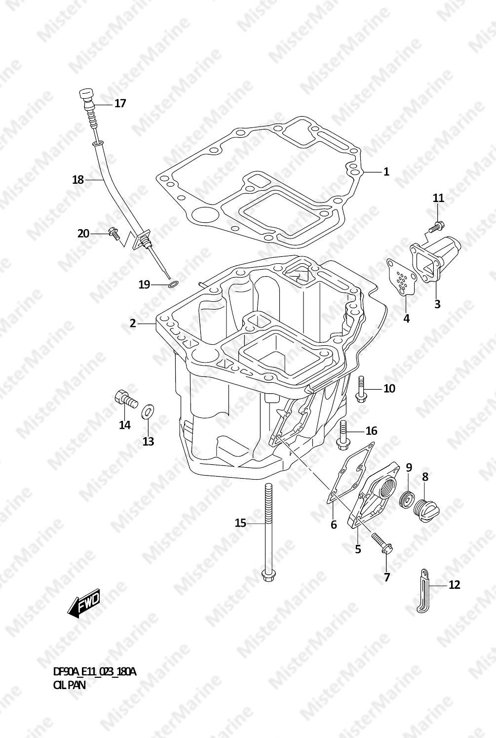 FIG.180A (1-D-6) OIL PAN