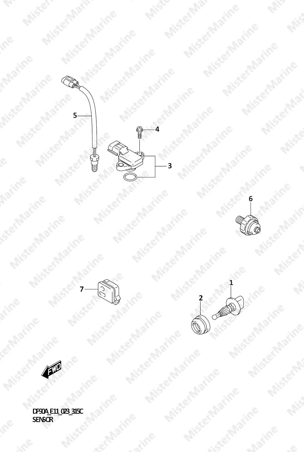 FIG.315C (1-E-4) SENSOR ((DF90AWQH):(020,021))