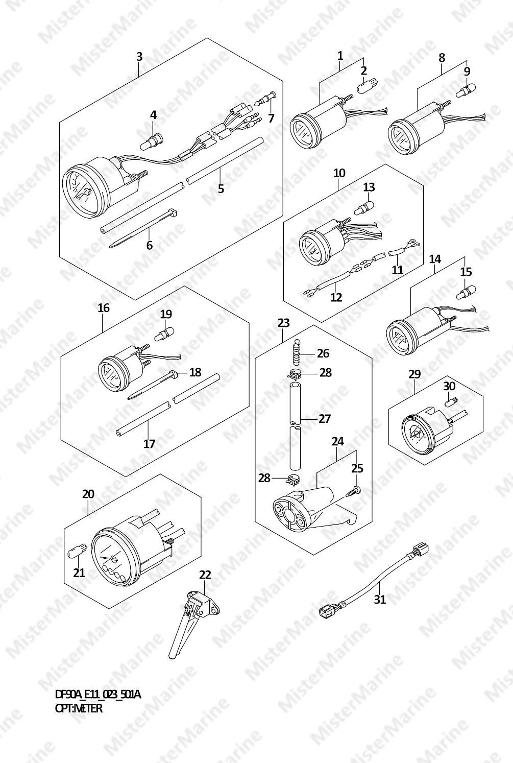 FIG.501A (1-K-8) OPT:METER (SEE NOTE)