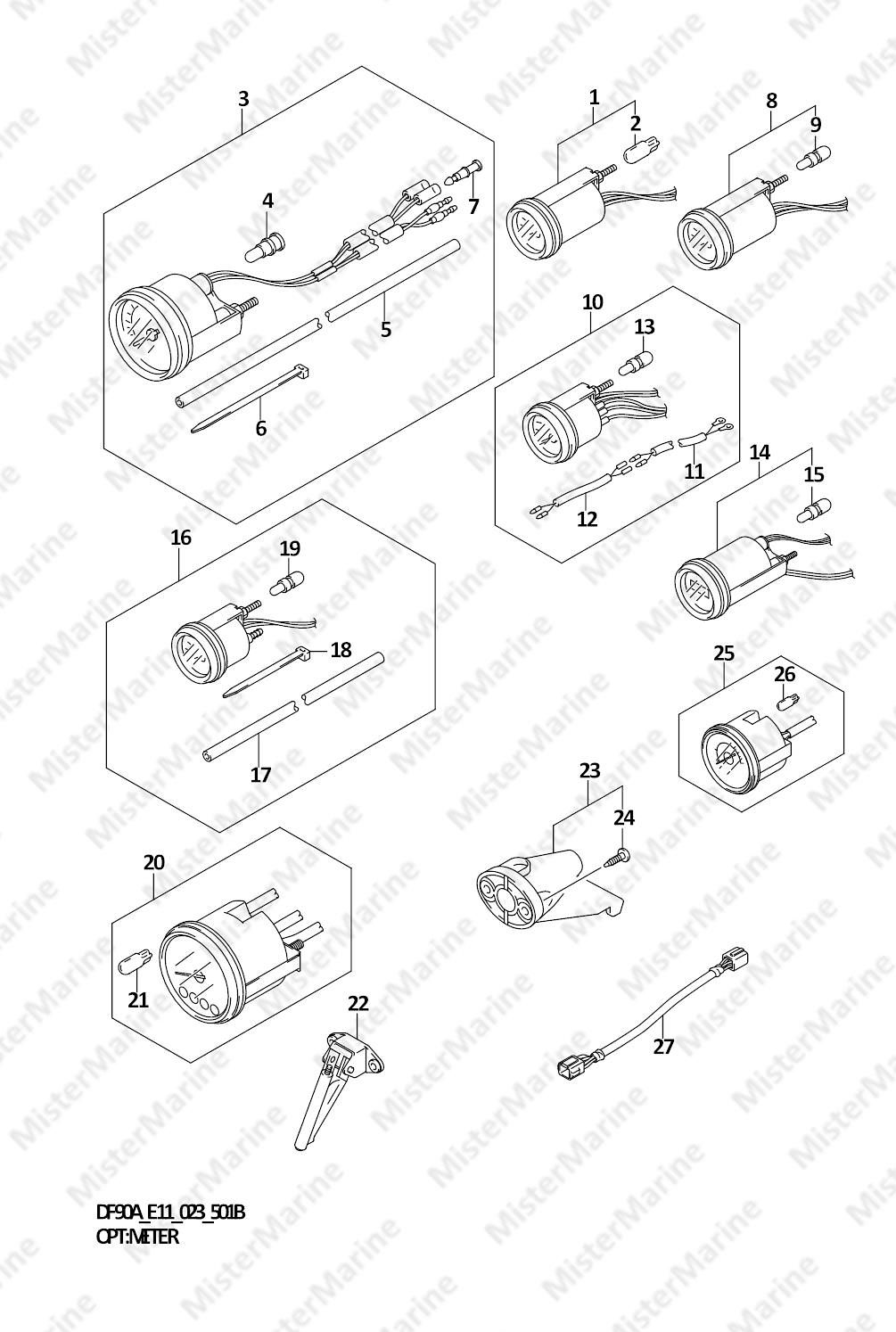 FIG.501B (1-K-10) OPT:METER (SEE NOTE)
