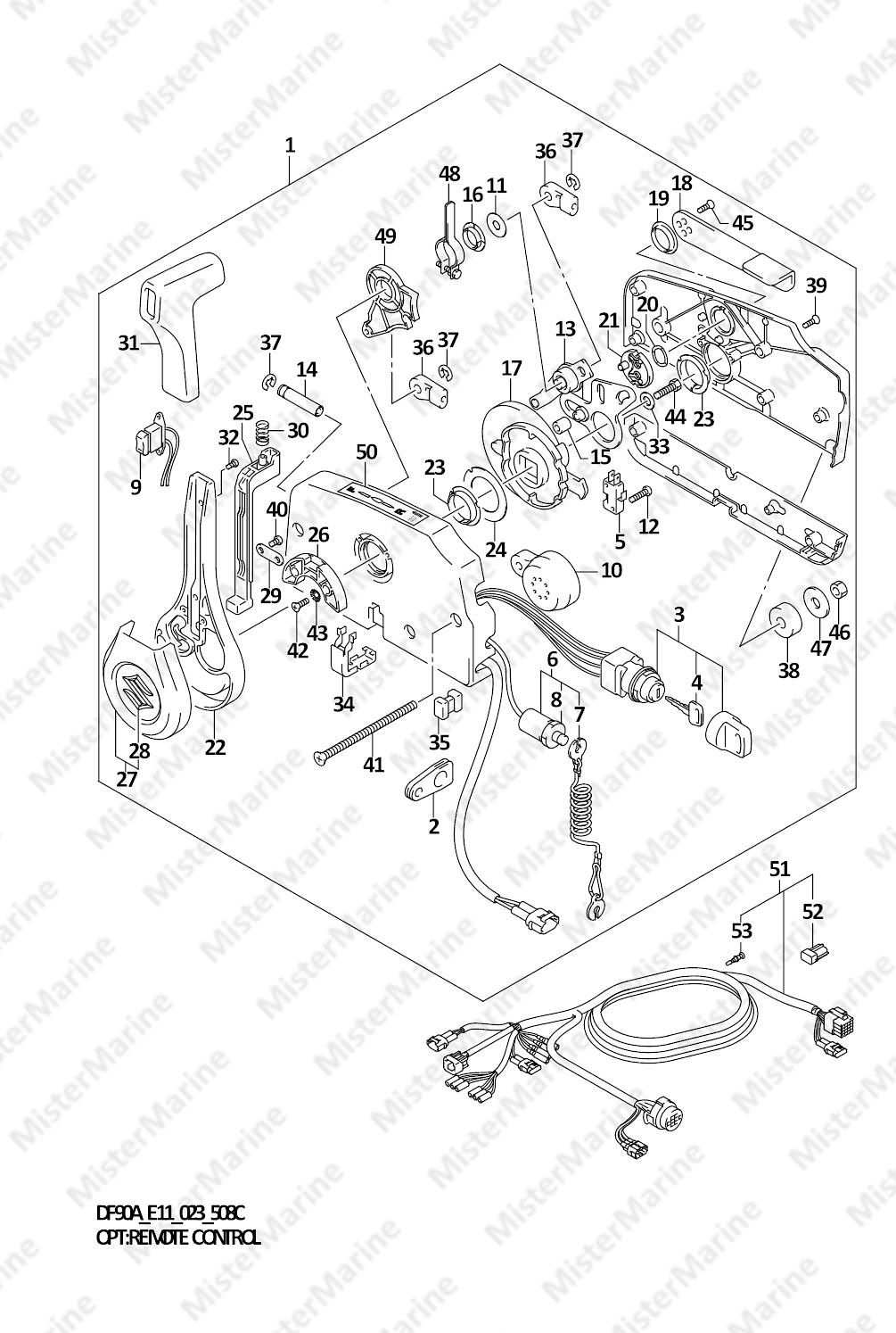 FIG.508C (1-L-9) OPT:REMOTE CONTROL (SEE NOTE)