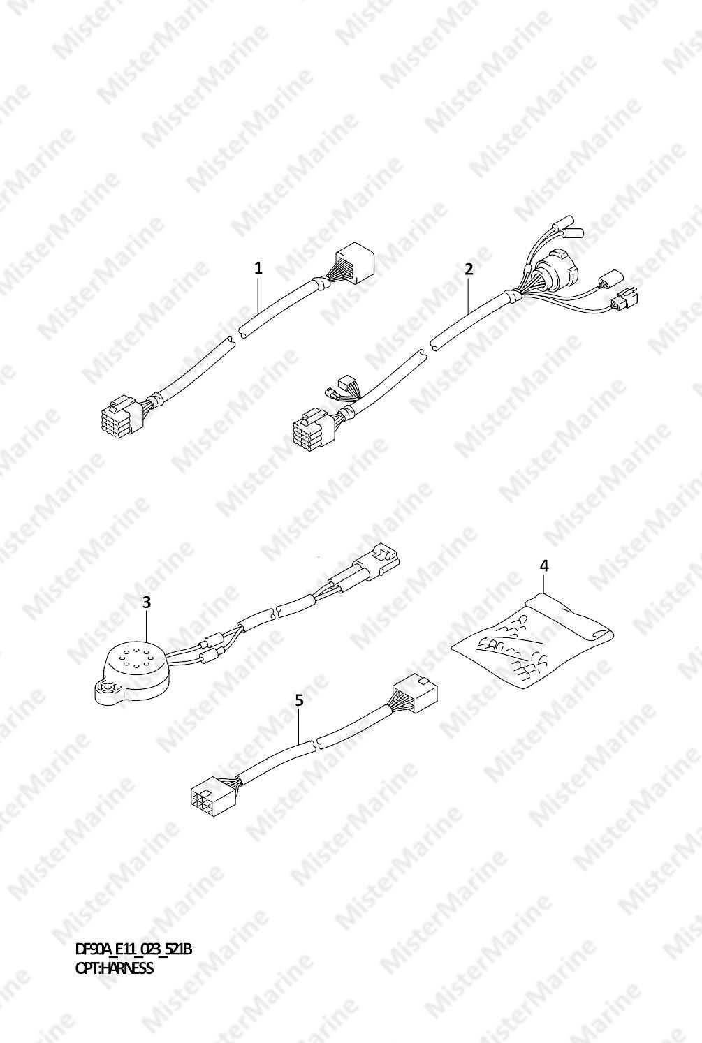 FIG.521B (2-B-6) OPT:HARNESS (SEE NOTE)