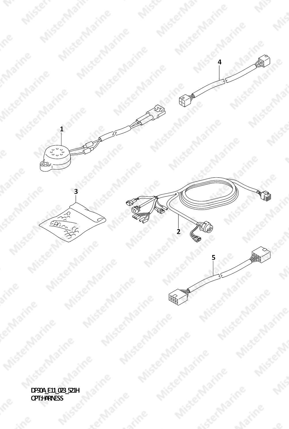 FIG.521H (2-B-12) OPT:HARNESS ((DF70ATH,DF90ATH):022)