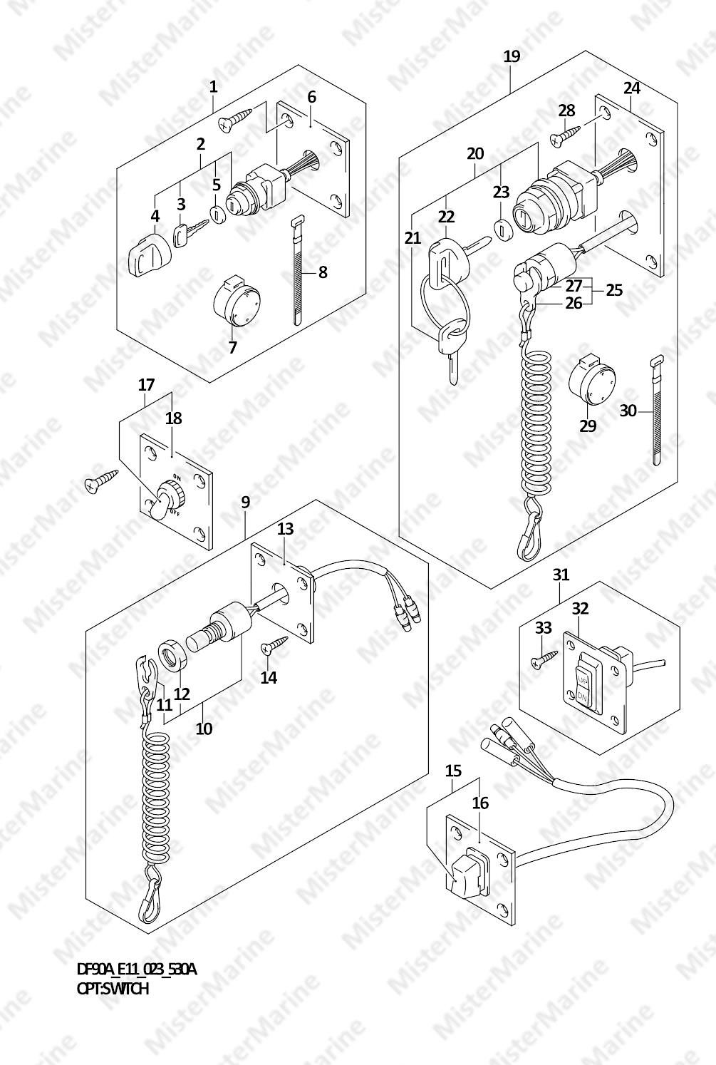 FIG.530A (2-B-14) OPT:SWITCH (SEE NOTE)