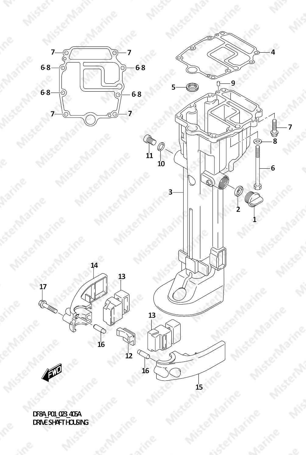 FIG.405A (1-E-12) DRIVE SHAFT HOUSING