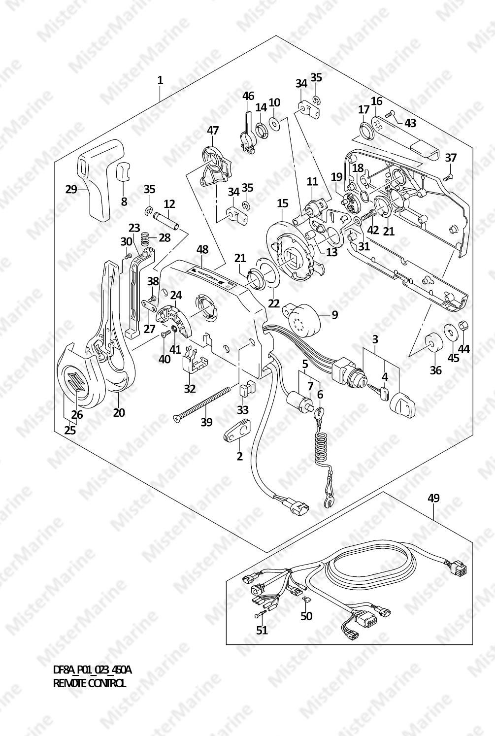FIG.450A (1-F-10) REMOTE CONTROL (DF8AR)