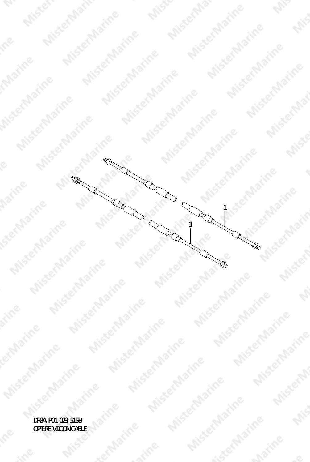 FIG.515B (1-G-3) OPT:REMOCON CABLE ((DF8A,DF9.9A):023)