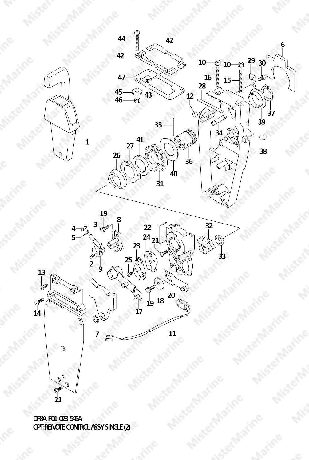 FIG.545A (1-G-6) OPT:REMOTE CONTROL ASSY SINGLE (2)