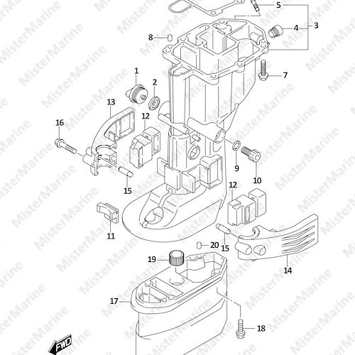 FIG.405B (1-G-11) DRIVE SHAFT HOUSING (P40)