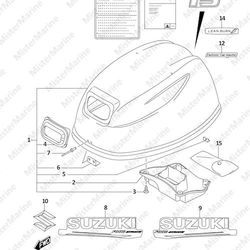 FIG.420G (1-I-5) ENGINE COVER ((DF15A,DF15AR):020)